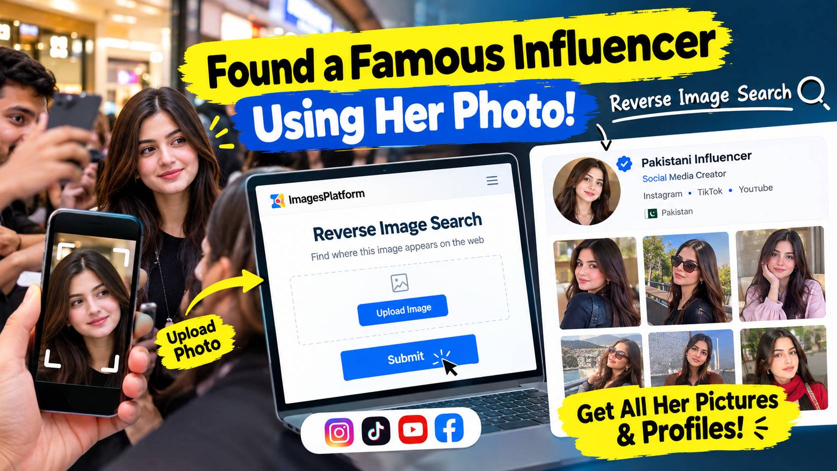 Find A Famous Influencer ID using her Photo