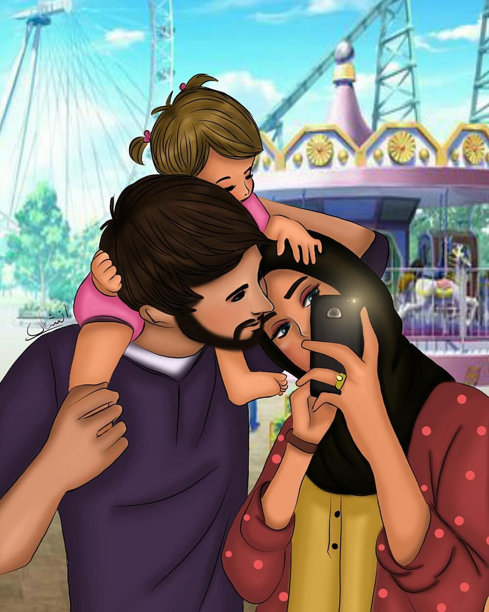 Sweet Selfie With Mom