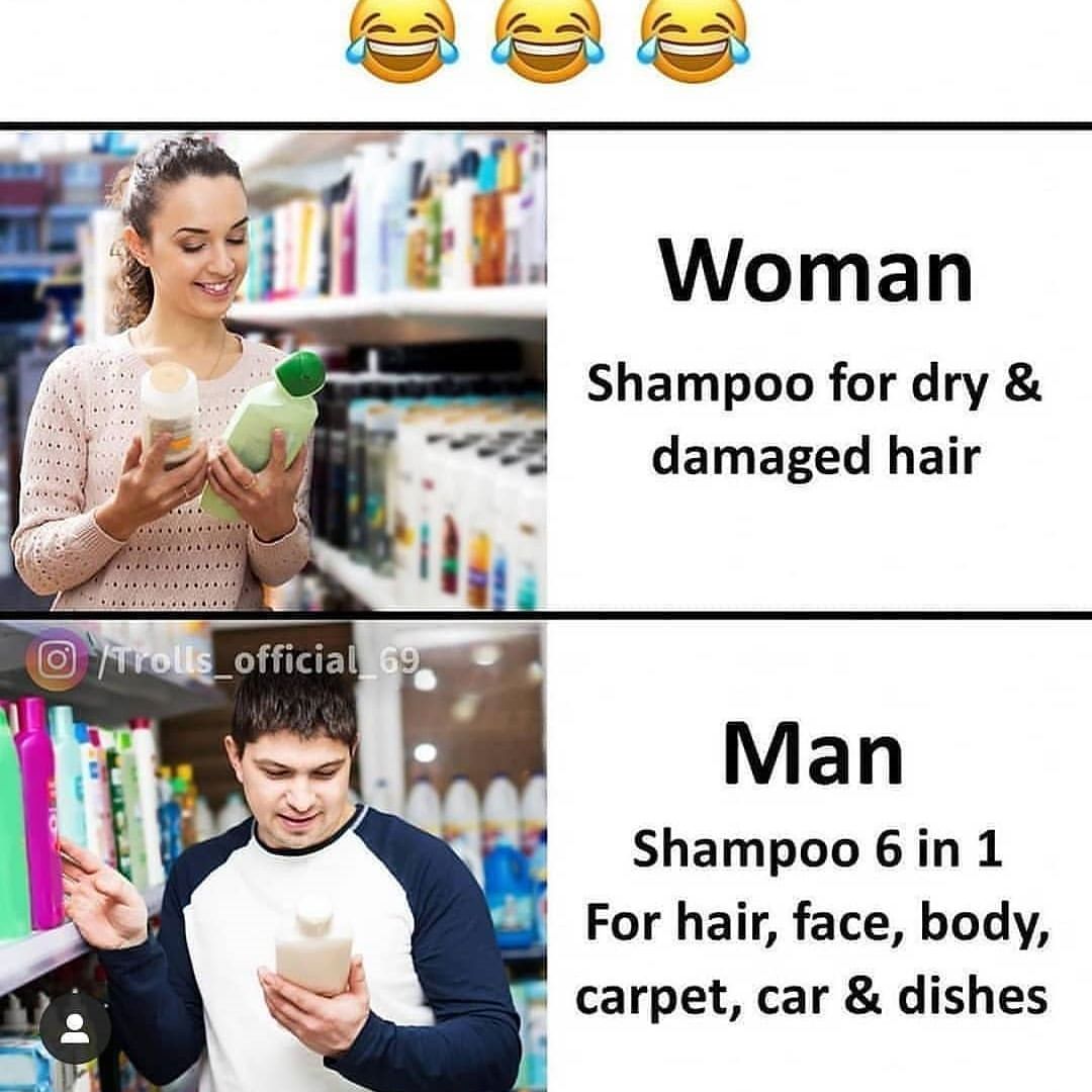 For Boy, Hair Dishes All In One Shampoo But For Woman Every Shampoo Is Different