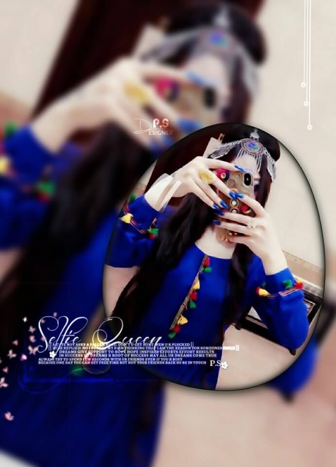 Stylish Girl Wallpaper With Hidden Face