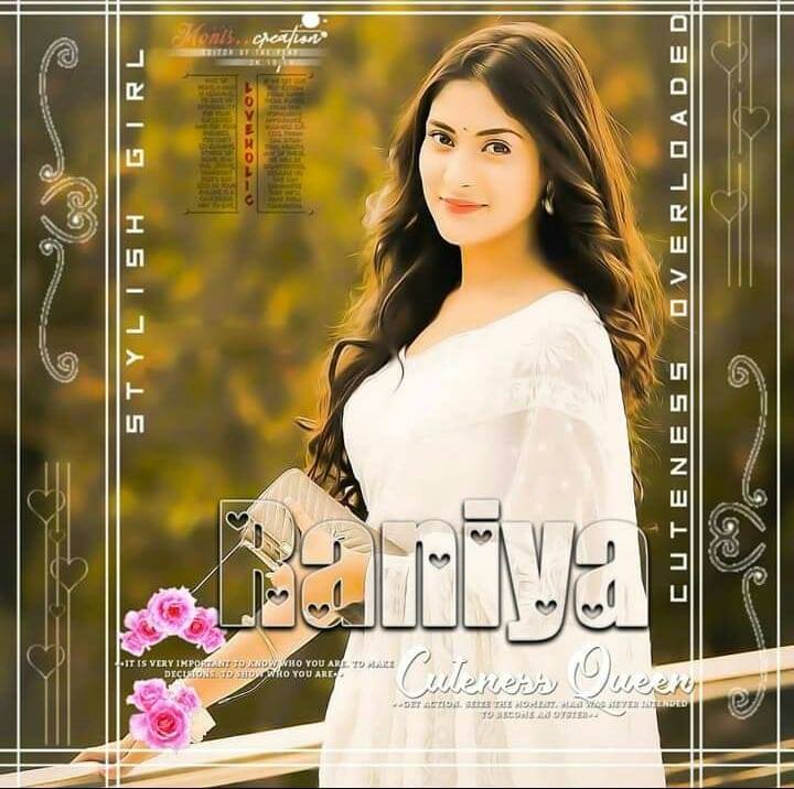 Raniya Name Pic In White Dress