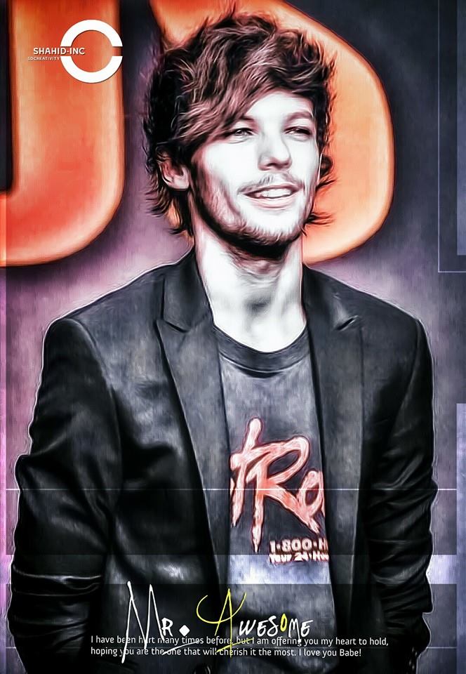 Oil Paint Louis Tomlinson Boy Photo