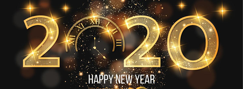 Happy New Year 2020 Facebook Cover Photo