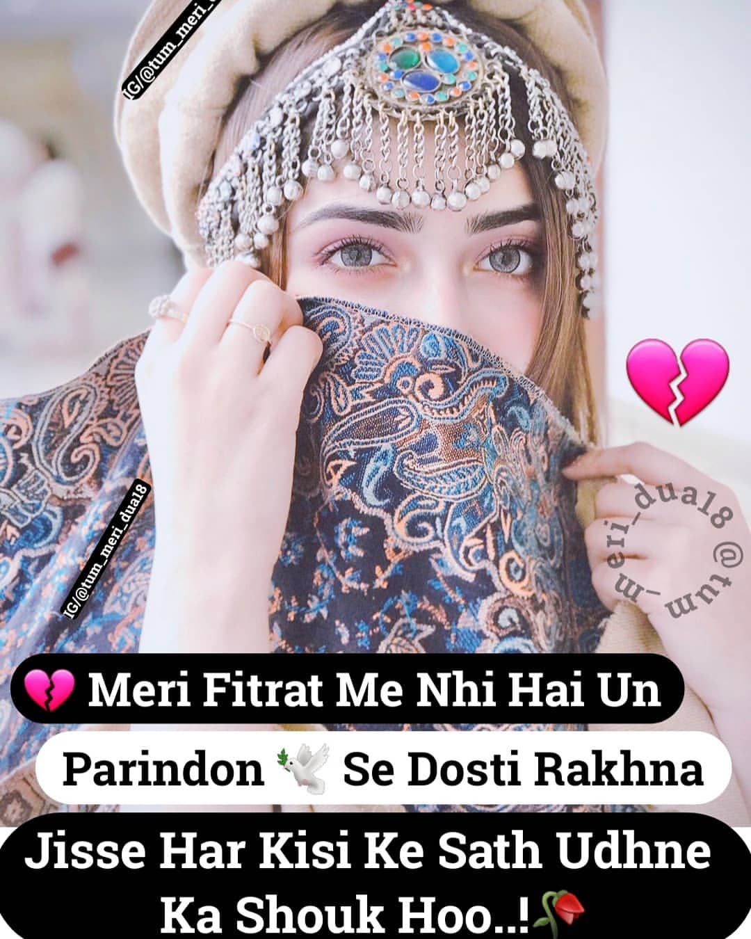 Urdu Poetry Quotes On Girl Photo