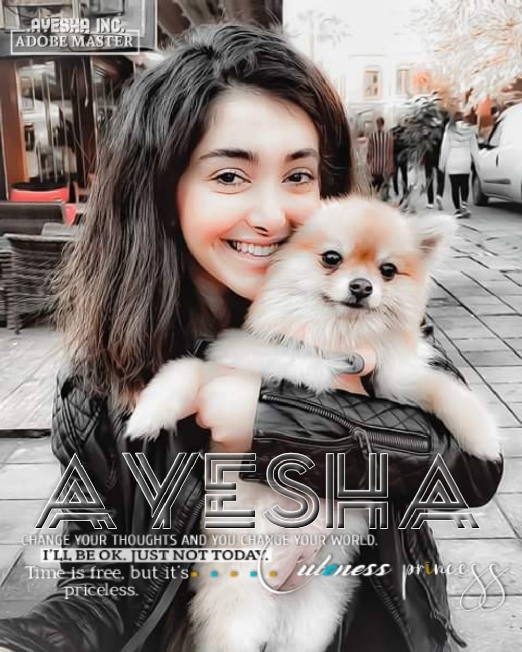 Ayesha Name Dp With Pomeranian Puppy Ayesha Name Dp With Pomeranian Puppy