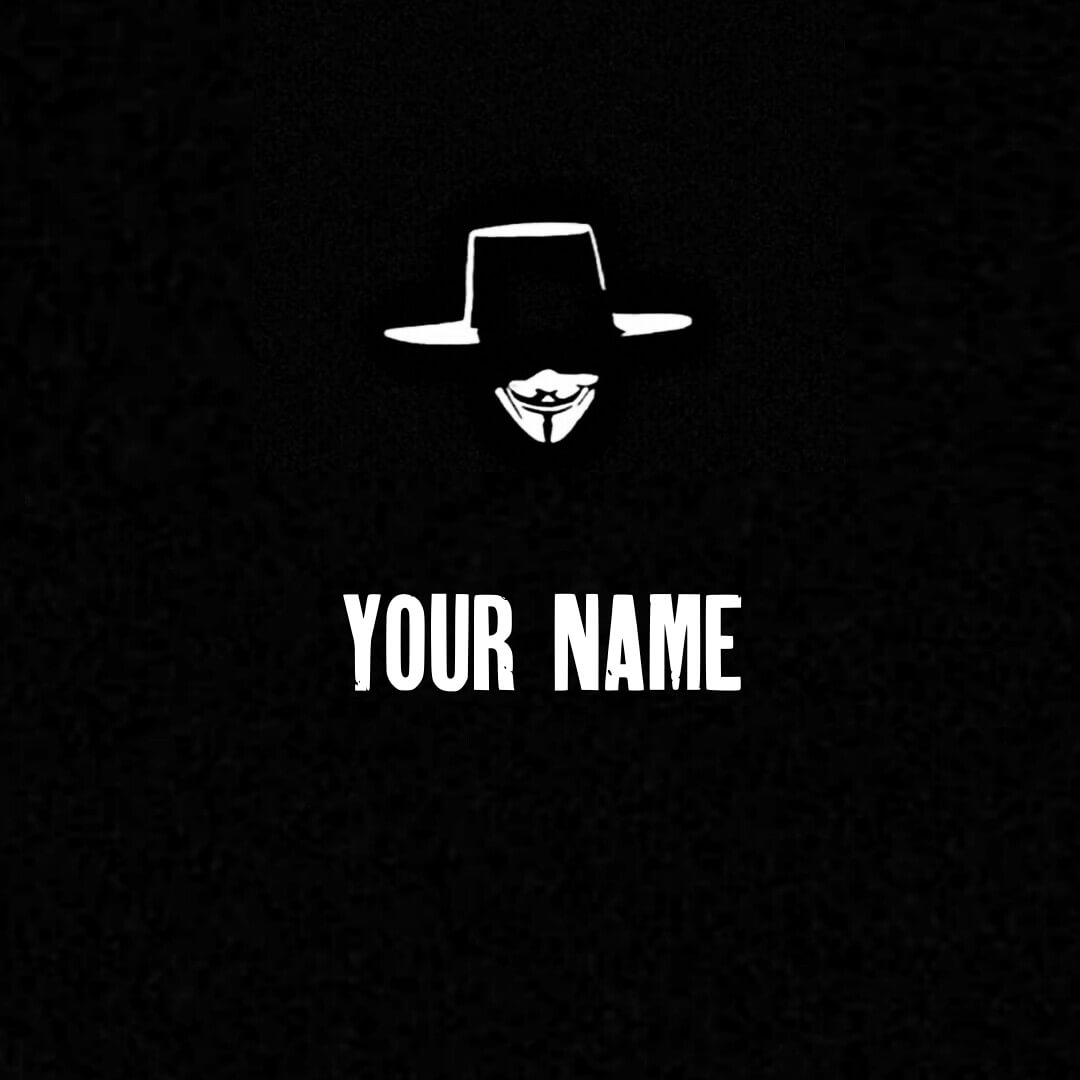 Write Your Name On Anonymous Wallpaper