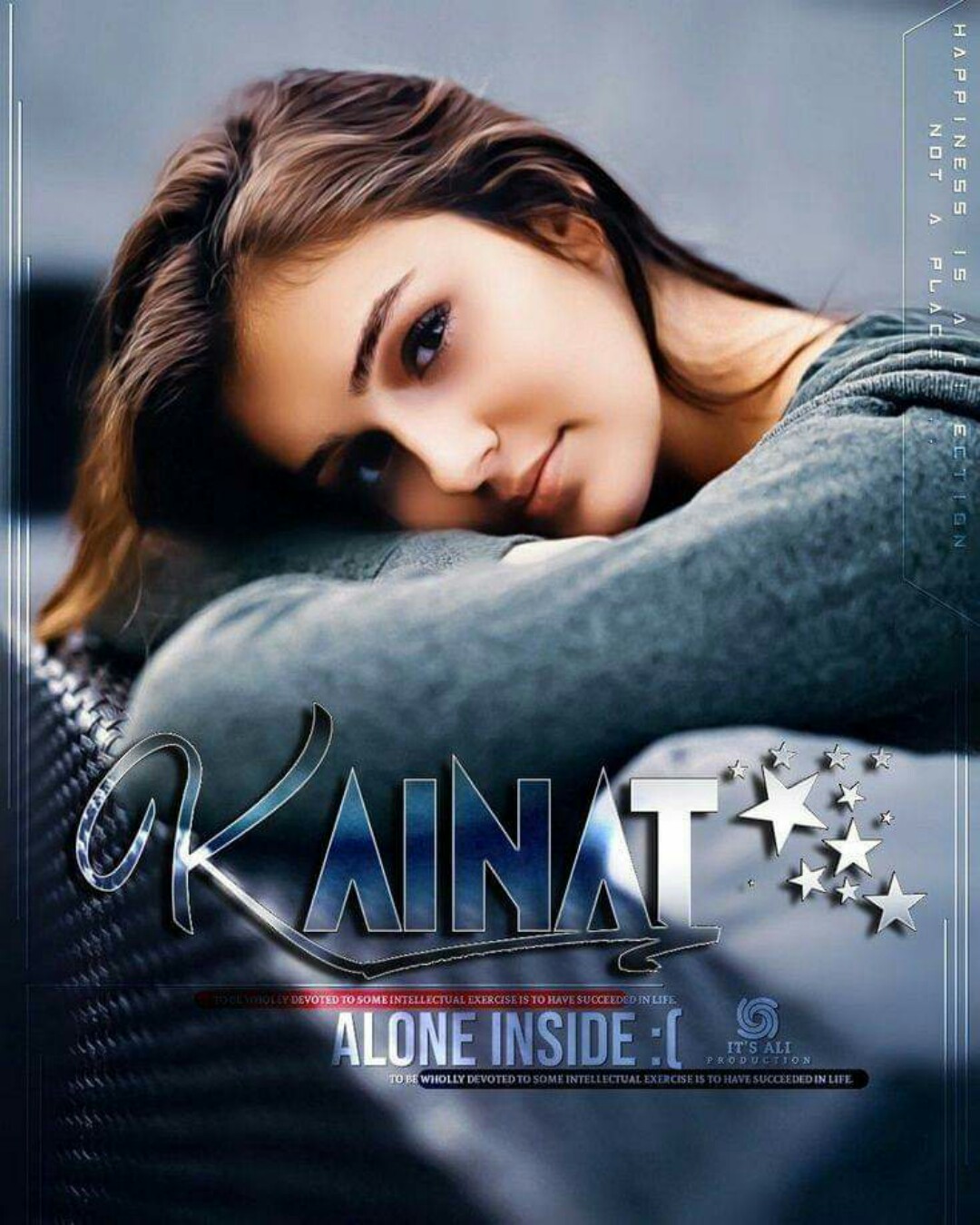 Stylish Girl Kainat Name Dp And Wallpaper