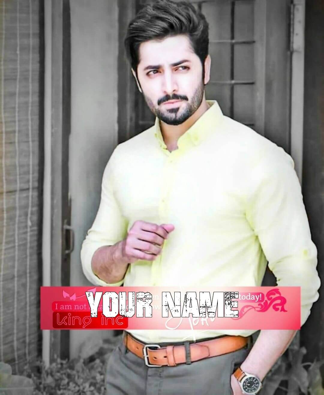 Handsome Asian Actor Danish Taimoor Hd Wallpaper With Name