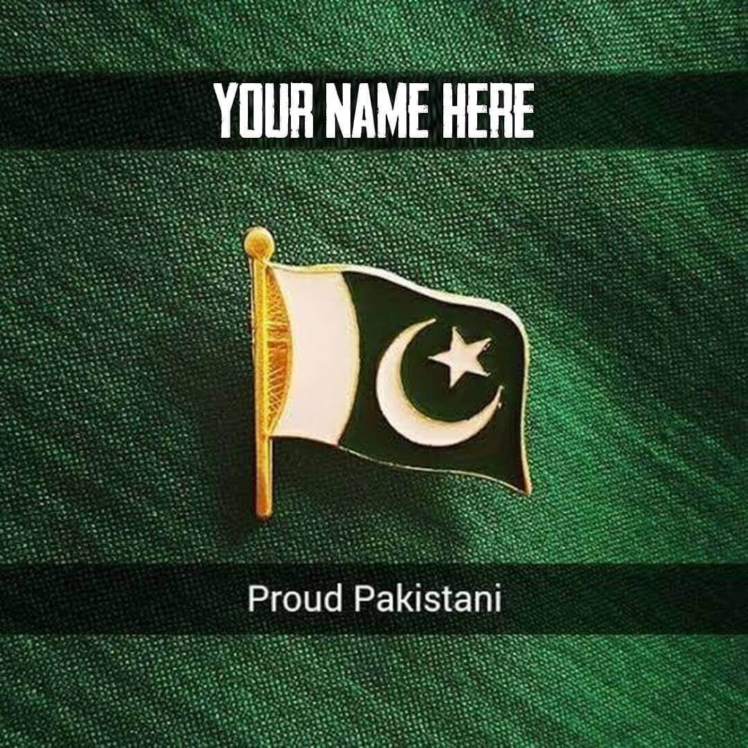 Beautiful Pakistan Flag Badge Wallpaper And Dp With Name