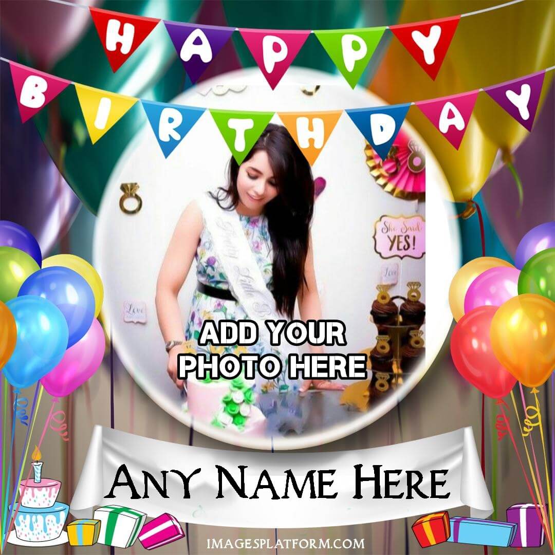 Birthday Photo Editor With Name