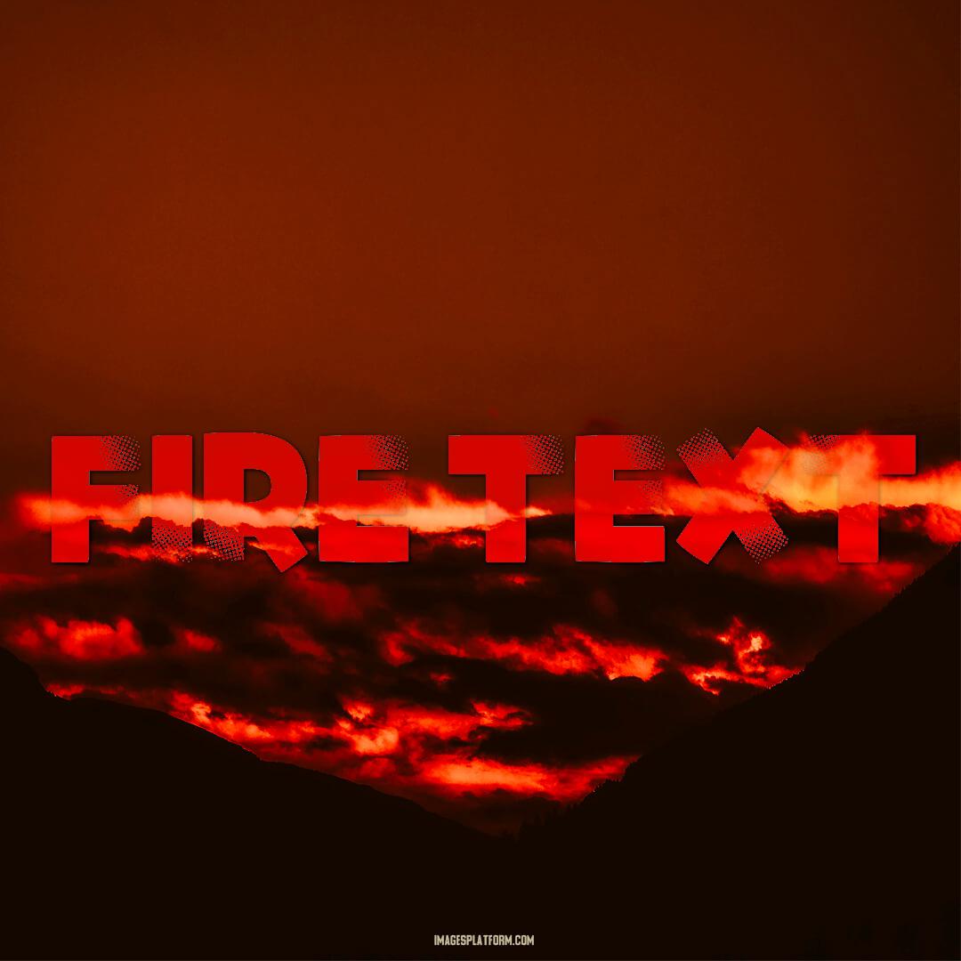 Create Fire Text Effect Online