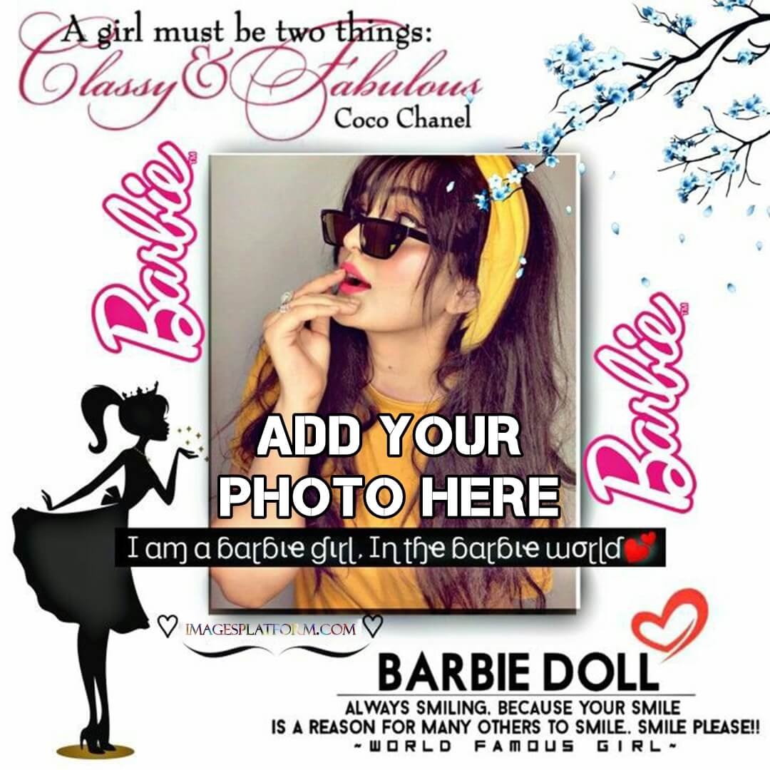 Cute Barbie Photo Frame Editor Online