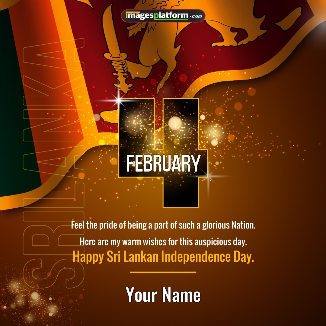 Sri Lanka Independence Day Greeting Card