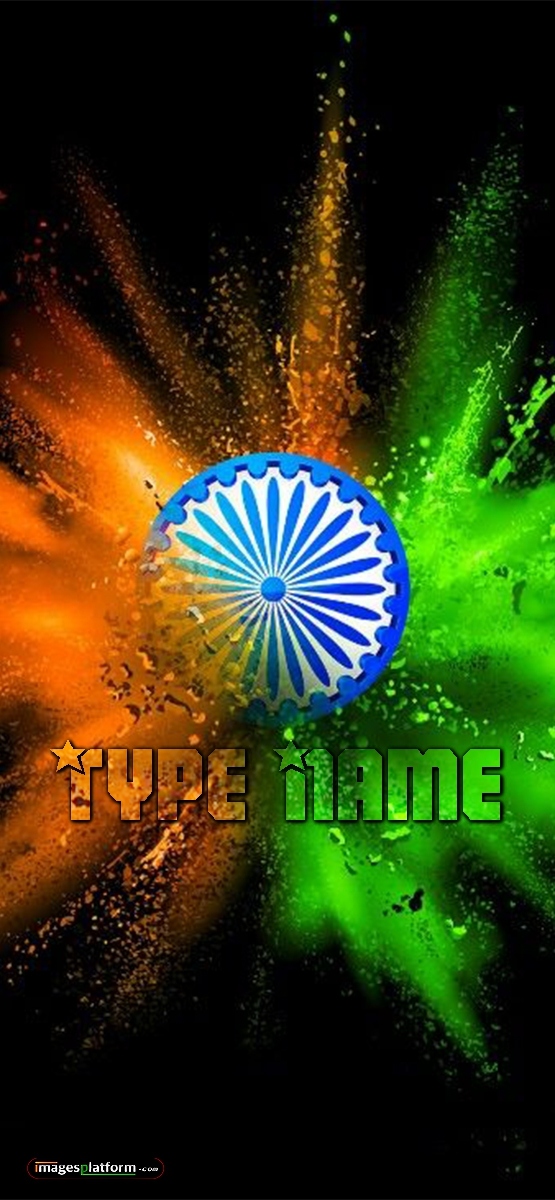 Indian Flag Hd Mobile Wallpaper With Name