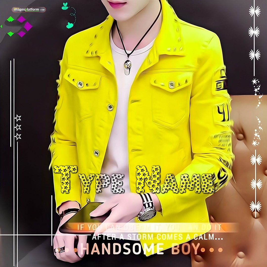 Handsome Boy In Yellow Shirt